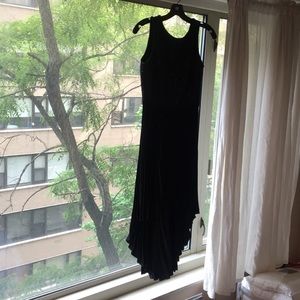 Parker Black high Low Evening Dress